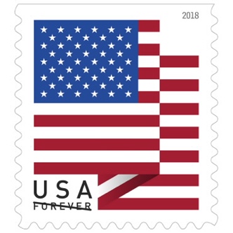 USA Forever Stamp, USA flag design
