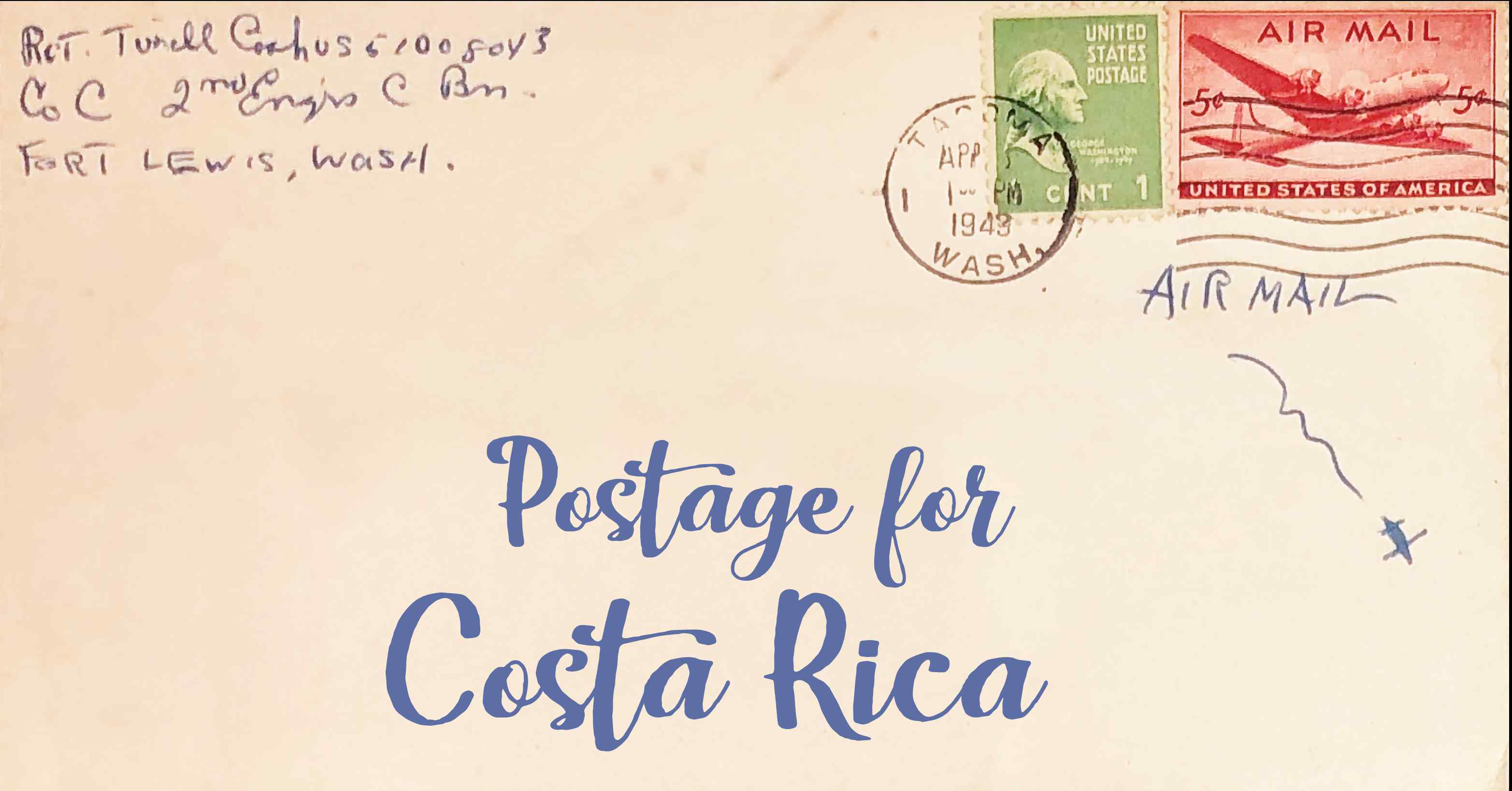 Postage to Costa Rica First Class Postage to Costa Rica Postage